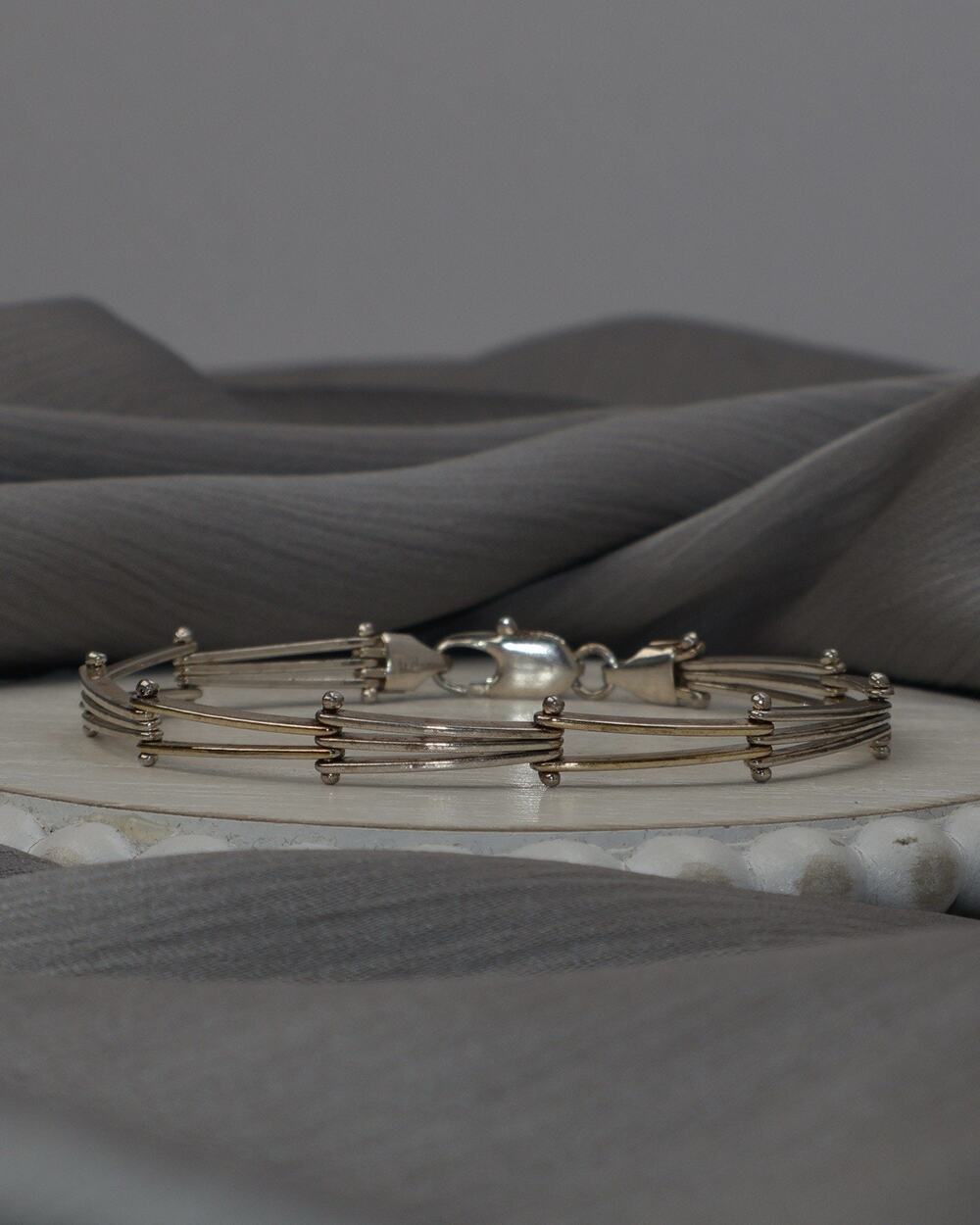Vintage Sterling Silver Italian Bracelet 9.7G / 7in